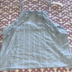 American Eagle stripped tank top with details